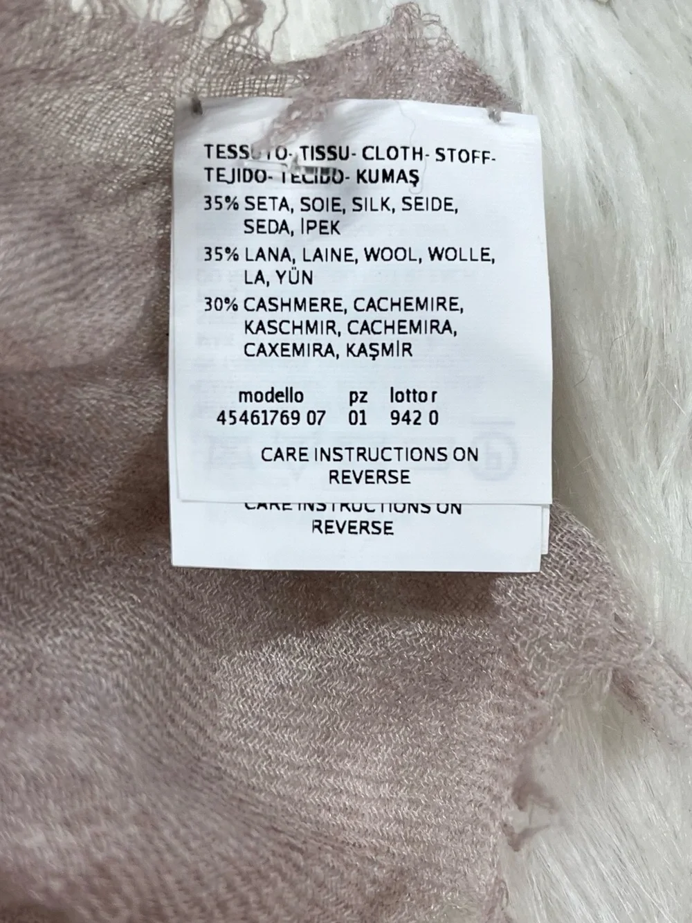 MaxMara silk wool cashmere scarf women’s designer OS